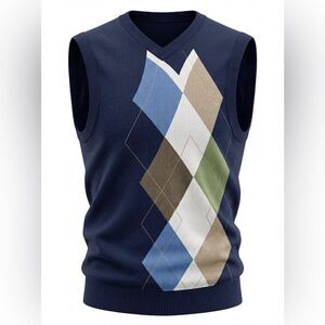 ALEX CANNON MENS NEW GOLF VEST BLUE SIZE XL